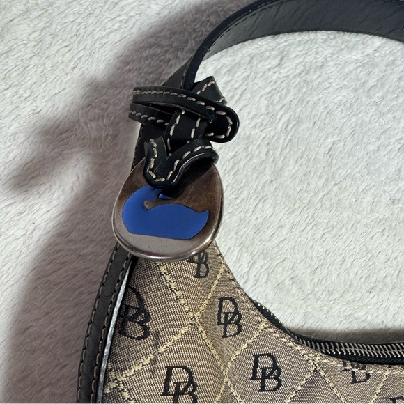 Y2K Dooney & Bourke Mini Shoulder Bag in Monogram Pattern - Picture 2 of 10